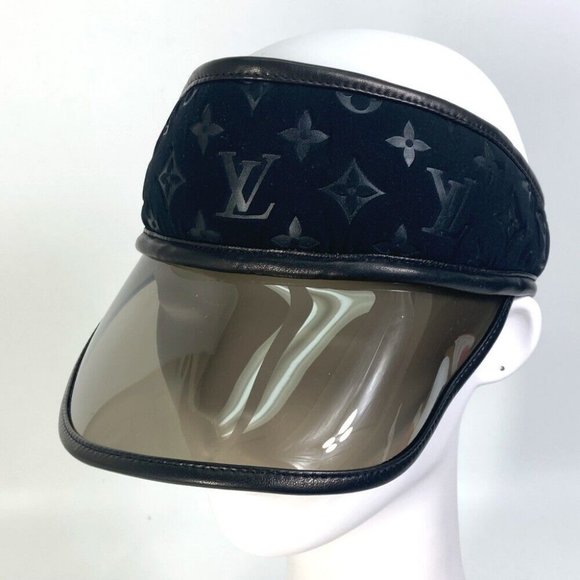 LOUIS VUITTON Monogram hat Sun visor Nylon Black - Picture 3 of 11